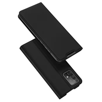 Atverčiamasis dėklas Samsung Galaxy A73 Dux Ducis Skin Pro su stovo funkcija, juodas