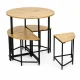 Modernhome Loft Dining Set: Table and 4 Chairs