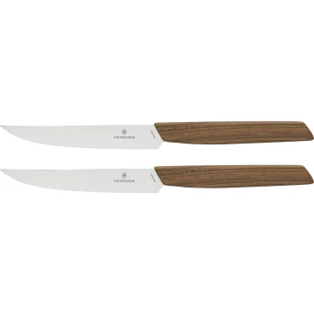 Victorinox Swiss Modern kepsnių peilių rinkinys 12 cm 2 vnt., riešutmedis