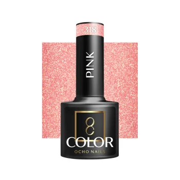„Ocho Nails Pink 318“ gelinis lakas, 5 g