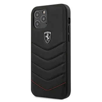 Ferrari dėklas iPhone 12 Pro Max Off Track Quilted, juodas