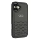 Dėklas Audi Synthetic Leather skirtas iPhone 16 Plus 6.7\", juodas