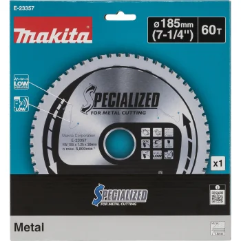 Diskinio pjūklo ašmenys metalui Makita E-23357 185x30 mm 60T