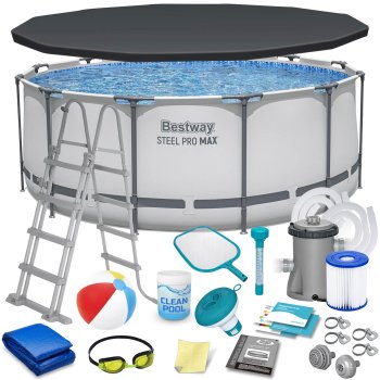 Bestway 56420 karkasinis baseinas su priedais, 366 x 122 cm