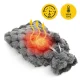Guminė šildyklė su pliušiniu užvalkalu 4FIZJO 2L, pilka