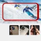 Telefono dėklas iPhone 13 Pro Max Hybrid Armor Clear 3 in 1, raudonas