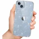 Tech-Protect FlexAir Hybrid dėklas, skirtas Samsung Galaxy S23 FE, Clear-Glitter