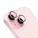 Kameros apsauginis stiklas 3mk Lens Protection Pro, skirtas iPhone 15, rožinis