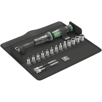 Dviračių dinamometrinio rakto komplektas Wera Bicycle Set Torque 1, 16 dalių