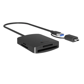 Icy Box IB-CR302-CU3 USB 3.2 Gen 1 atminties kortelių skaitytuvas, juodas