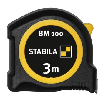 Matavimo juosta Stabila BM 100, 3 m, juoda / geltona