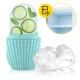 Silikoninis ledo veido masažuoklis 4FIZJO Ice Roller, mėtų