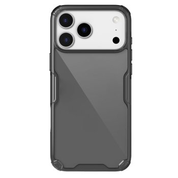 Nillkin iPhone 17 Pro Max Case Nature TPU Pro, Translucent Black