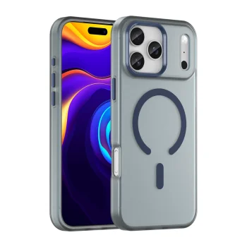 Magnetic Abrasive iPhone 17 Pro Max Case with MagSafe, Matte Blue
