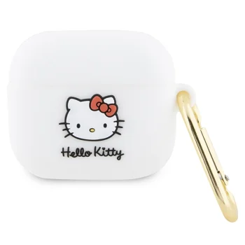 Hello Kitty apsauginis dėklas Apple AirPods 3 ausinėms, baltas