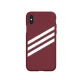 Adidas OR Molded PU Suede dėklas iPhone X / XS, bordo
