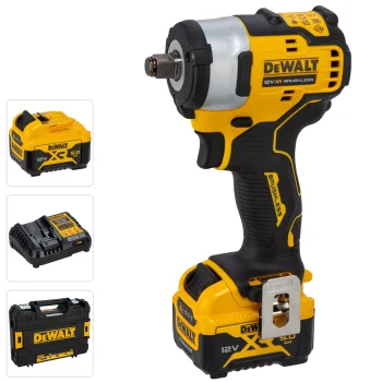 Akumuliatorinis smūginis veržliasukis DeWalt DCF901P2-QW, 18V 2x5.0Ah, 1/2", 340 Nm