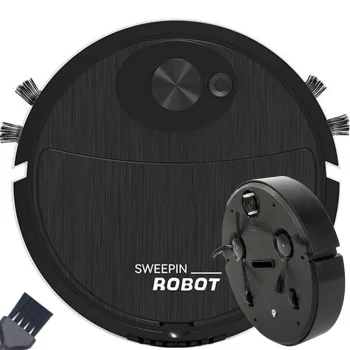 Automatic Cordless Robotic Vacuum Cleaner for Hard Floors, Black