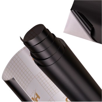 Matinė lipni plėvelė baldams ir paviršiams Case 128466, 1.52x28 m, juoda