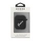 „Guess Silicone Vintage“ dėklas „Apple AirPods“, juodas/baltas
