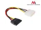 Maclean MCTV-633 maitinimo laidas-adapteris, Molex į SATA, 15 cm