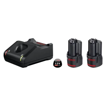 Bosch 2x GBA 12V 3.0Ah Akumuliatoriai ir GAL 12V-40 Įkroviklis