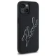 Karl Lagerfeld 3D Rubber Signature dėklas, skirtas iPhone 15, juodas