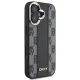 DKNY Checkered Pattern MagSafe dėklas iPhone 16 Plus telefonui, juodas