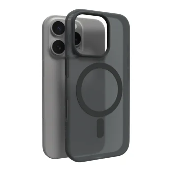 Silikoninis dėklas Puro Daylight MagSafe skirtas iPhone 16, juodas