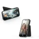 Dux Ducis Rafi II Mag dėklas telefonui iPhone 16 su MagSafe ir stovu, juodas