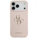 Guess Grained Big 4G & Classic Logo dėklas iPhone 17 Pro Max, rožinis