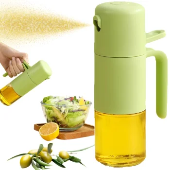 Glass Oil and Vinegar Sprayer, 210ml, Green