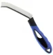 Grout cleaning brush with long rubberized handle