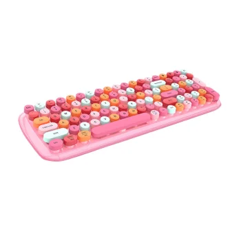 MOFII Candy BT Bluetooth/USB Wireless Mechanical Keyboard With Backlight, pink
