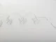 LED Halloween Ghost Light Garland, String Lights, 2 m