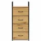 Komoda su 4 audinio stalčiais ModernHome, 40.5 x 24 x 101.5 cm