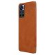 Nillkin Qin Wallet Case for Xiaomi Redmi Note 11T 5G / Poco M4 Pro 5G, Brown