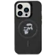 Karl Lagerfeld iPhone 15 Pro Case KC Glitter MagSafe, Black