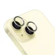 Kameros apsauginis stiklas 3MK Lens Protection Pro, skirtas Apple iPhone 15, geltonas