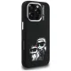 Karl Lagerfeld Silicone Karl&Choupette Sketch MagSafe dėklas iPhone 16 Pro Max, Juodas