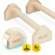 4FIZJO Wooden Push-Up Parallettes, 40 x 12.5 x 10 cm (2 pcs)
