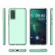 Dėklas Spring Case skirtas Samsung Galaxy A72 4G, skaidrus su šviesiai rožiniu rėmeliu