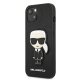 Karl Lagerfeld Saffiano Ikonik dėklas, skirtas iPhone 13 mini, juodas