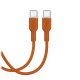 Puro ICON USB-C to USB-C laidas, 1.5 m, oranžinis