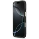 Guess 4G PU Triangle Logo & Stand Camera MagSafe dėklas iPhone 17 Pro, juodas
