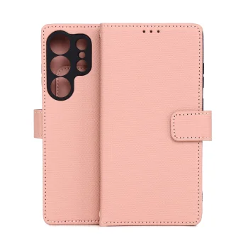Atverčiamas dėklas Smart Triangle skirtas Samsung Galaxy S26 Ultra, rausvas