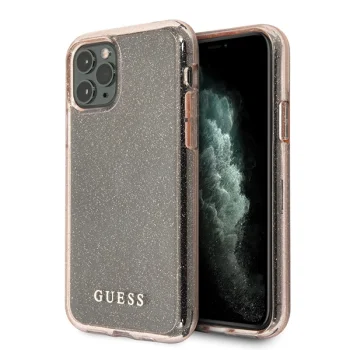 Guess iPhone 11 Pro dėklas Glitter, rožinis