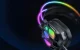 Žaidimų ausinės Onikuma X89 su mikrofonu ir RGB apšvietimu, juodos