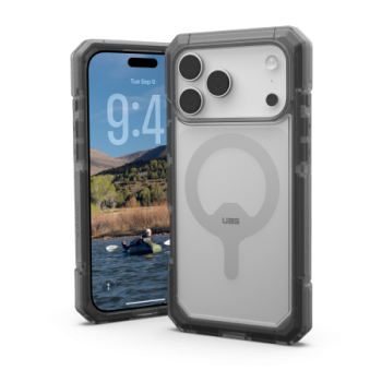UAG Trooper MagSafe dėklas iPhone 17 Pro Max telefonui, skaidrus juodas