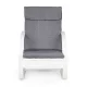 Modernhome supamasis krėslas 140806, pilkas/baltas